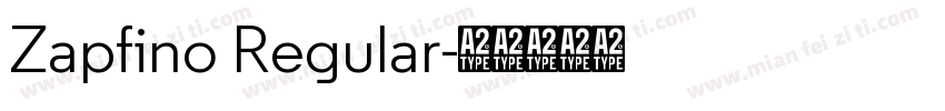 Zapfino Regular字体转换